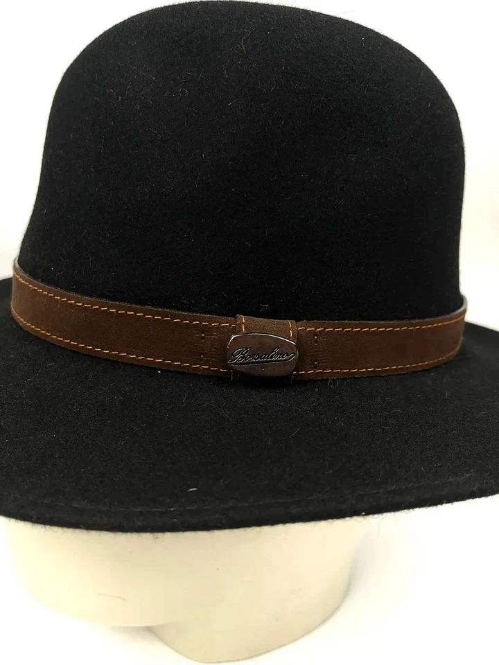 Borsalino alessandria fedora piel lana fieltro sombrero hecho en Italia Foto 4 de 4