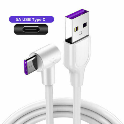 5A Fast Charging Charger Data Cable for Huawei P20 P30 Pro Lite Type C USB  1-2M