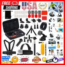 Action Camera Accessory Kit for GoPro Hero Black Silver 12 11 10 9 8 7 6 5 4 ...