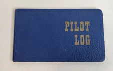 Vintage 1950's Pilot Log Book Aviation Piper Ercoupe Cessna