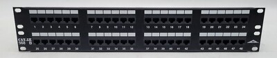 ATP 48-Port Cat5e Cat5 Network Patch Panel 48 Port Cat .5E 568B