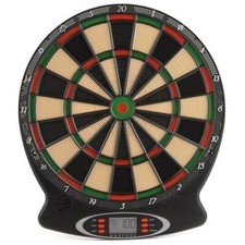 Toyrific Dartboard Kids Adult Battery Electric LED Home Pub Garden w/ 6 Darts