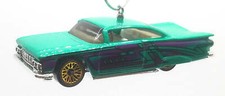 Christmas Ornament for 1959 Chevy Impala Green Purple