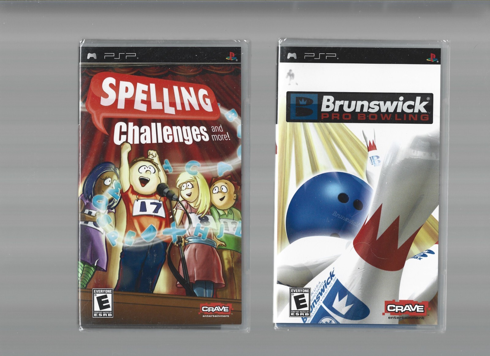 Brunswick Pro Bowling + Spelling Challenges Brand New Sony PSP Factory Sealed