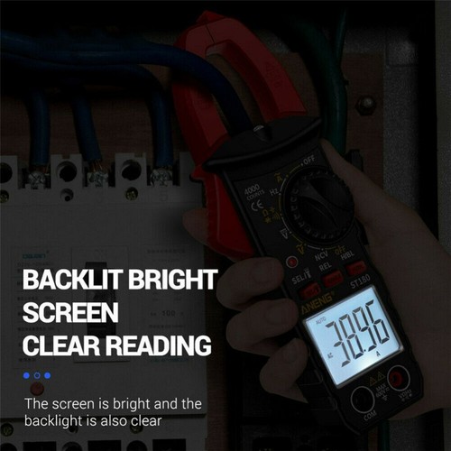 AC/DC Digital Clamp Meter 4000 Counts, Multimeter Voltage Tester Auto-Rang - Picture 13 of 14