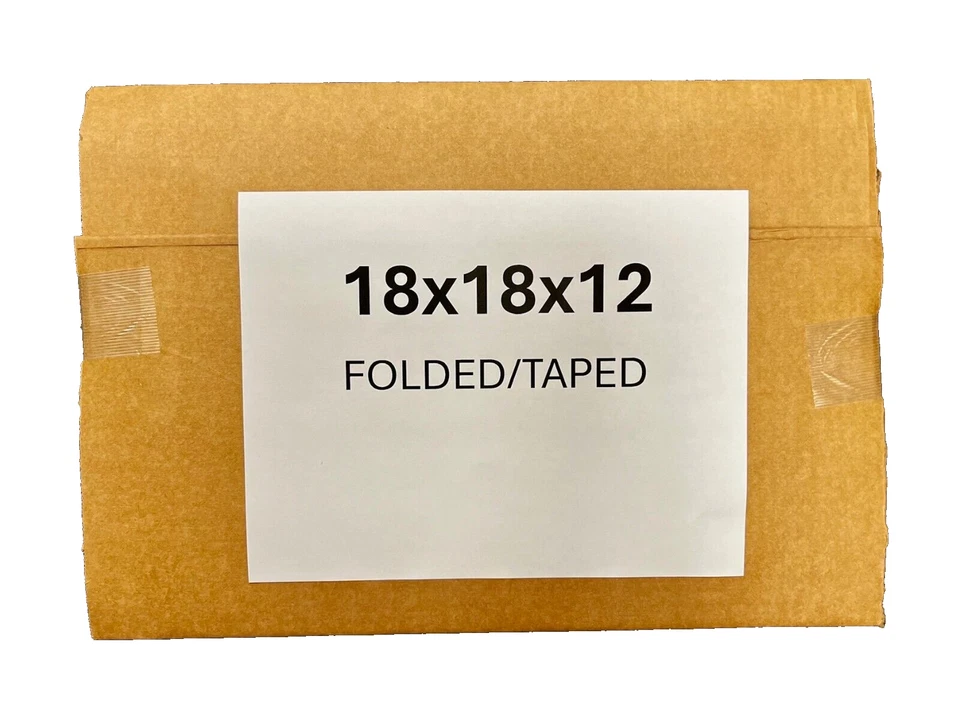 18" x 18" x 12" CARDBOARD BOX - 200 lb - SINGLE BOX - Image 3 of 4