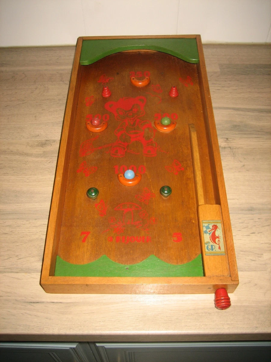 Vieux Jeu De Bar En Bois - Vintage, Pour Collection Ou Déco