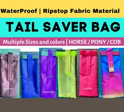 Equine Horse Pony Tail Bag Equestrian Tack Waterproof Braided resistant Protect