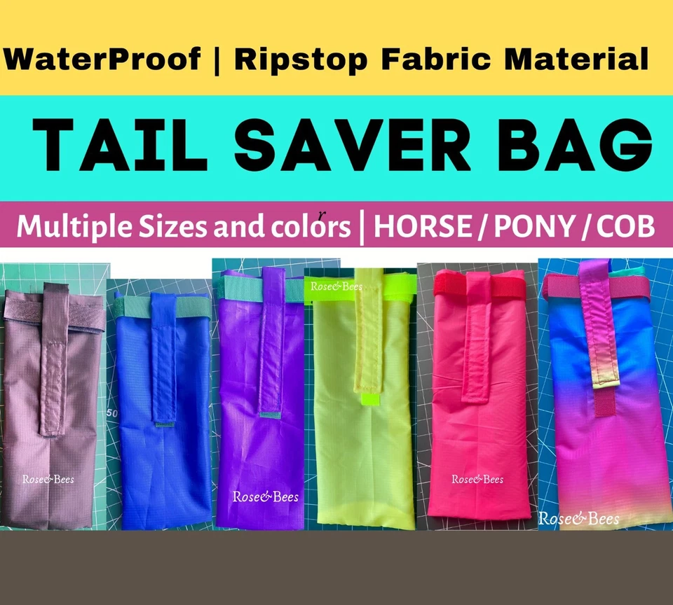 Bolsa Cola de Caballo Equino Tack Ecuestre Impermeable Trenzado Resistente Proteger Foto 2 de 4