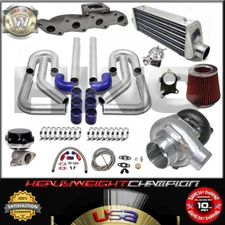 Turbo Kit T3/T4 for Nissan KA24 240SX S13 S14 Altima FMIC PK WG BOV Manifold BL