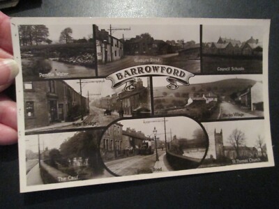 Postkarte von Barrowford (Multiview) geschrieben aber unbesendet