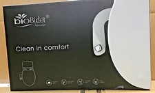 BioBidet Slim Edge Dual Nozzle Sprayer Toilet Seat Attachment White S3