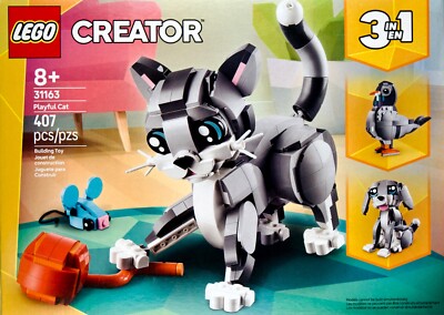 LEGO Creator 3-in-1: Playful Cat, Dog, Pigeon (31163) Building Toy