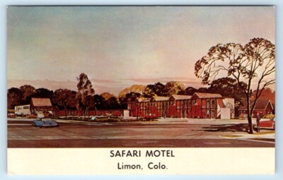 LIMON Safari Motel COLORADO USA Postcard