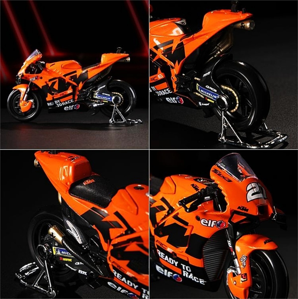 Maisto 1/18 2021 KTM RC16 Tech3 #27 Motorcycle Diecast Model