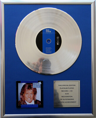 Blue System Backstreet Dreams CD Cover+12''Vinyl goldene /platin Schallplatte