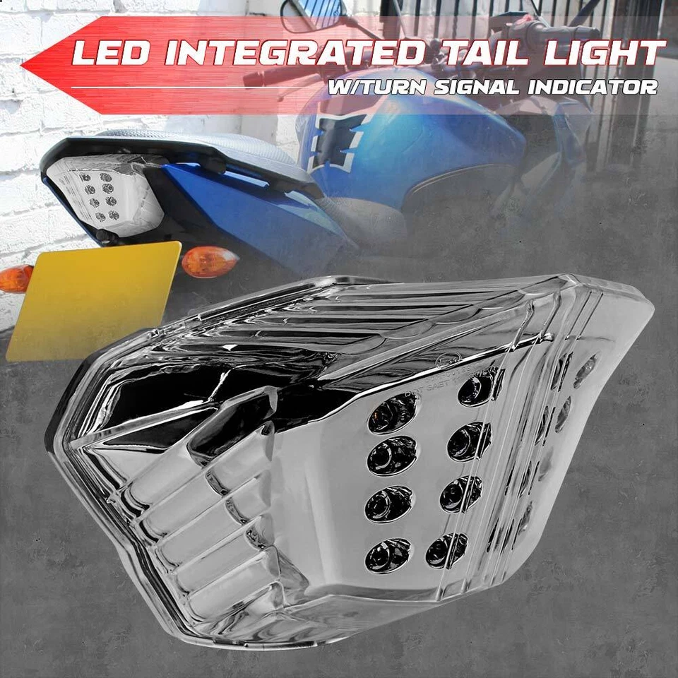 Luz trasera LED intermitente integrada para Yamaha XJ6 FZ6R 2009-2014 Foto 2 de 4