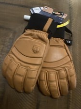 Hestra Alpine Pro Fall Line Leather Winter Sport Gloves Unisex 11 XXL - Brown