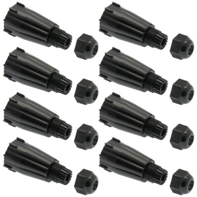 8 Pcs 0.35'' 9mm Outdoor Waterproof Connector Cap RJ45 Network LAN Ethernet Cable