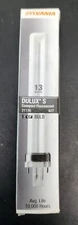 4 Pcs Sylvania Dulux S 13W 2700K 21136 CF13DS/827 2-PIN Compact Fluorescent Bulb