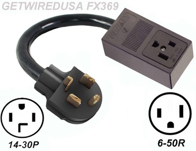 JorgeUSAプラグ WELDER 3-PRONG 6-50R RECEPTACLE to 4-PIN 14-30P DRYER PLUG POWER