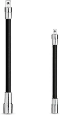 Pro-Grade 2-Piece Steel Spring Flex Extension Bar Set - 1/4" & 3/8" drive tool