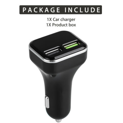 12-24V 5.5A Car Lighter Socket QC3.0 USB Charger Adapter LED Voltmeter - Zdjęcie 9 z 9