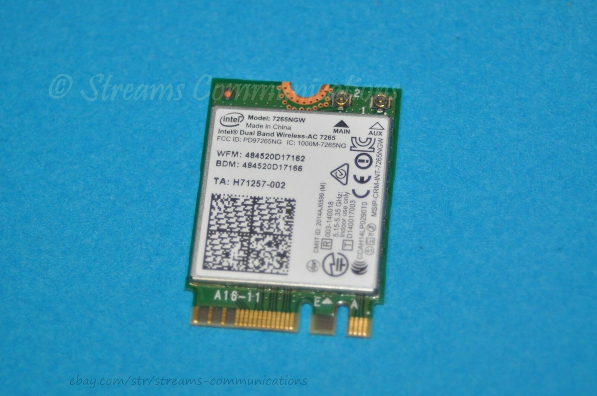 ASUS ROG ZX50V ZX50VW Laptop WiFi Card Intel Wireless AC-7265