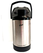 Curtis Thermo PRO Coffee/Tea Airpot SVAP-2500F-N Stainless Steel 2.5 Liters