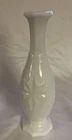 Vintage Viking Milk Glass Cut Starburst 9" Bud Vase Octagonal Rim & Base