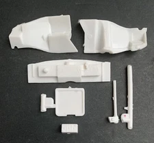 53 Corvette INNER FENDERS, FIREWALL MORE 283 1646 Model Car Parts. COMBINE SAVE