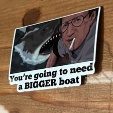 Shark Sticker "Bigger Boat" Vinyl Sticker Decal