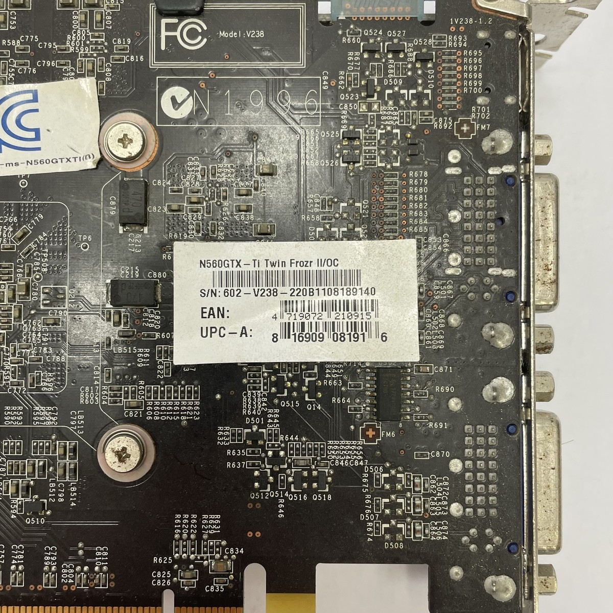 1GB MSI GeForce N560GTX-TI Twin Frozr II DVI HDMI Gaming Graphics