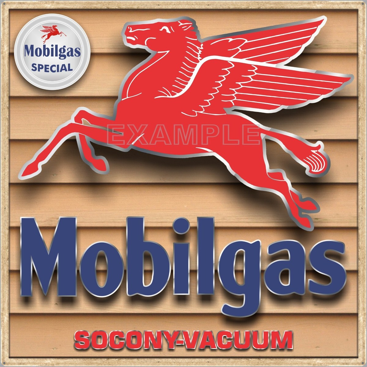 Mobil　ペガサス　旗 MOBIL PEGASUS FLYING HORSE SIGN REMAKE SQUARE ALUMINUM SIZE OPTION