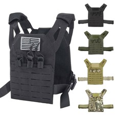 Outdoor CS Tactical Molle Protective Vest for Kids Airsoft Combat Plate Carrier