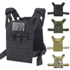 Outdoor CS Tactical Molle Protective Vest for Kids Airsoft Combat Plate Carrier