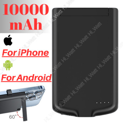 10000mAh Battery Charger Case Power Bank Cover For iPhone 12 11 14 13 XR Android