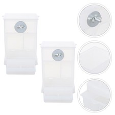 2PCS Bird Water Dispenser No Parrot Feeder Automatic Bird Food Dispenser