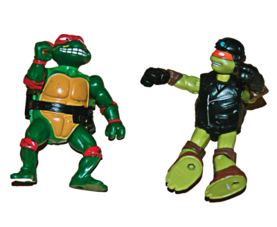 Figurine Tortues Ninja (Teenage Mutant Ninja Turtles) 1989 Playmates Toys - Vintage, Occasion - Mirage Studios