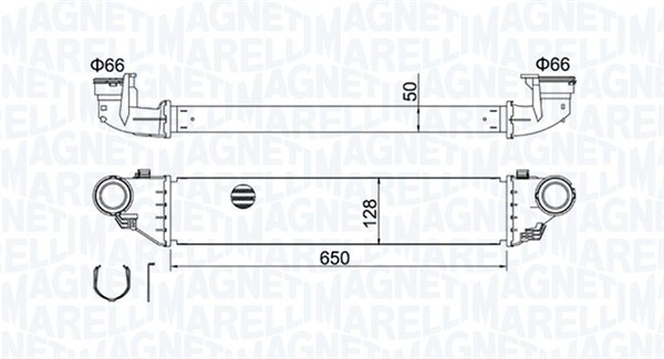 Magneti Marelli LadeluftküHler FüR Mercedes-Benz C-Klasse T-Model S203 W203 A209-image