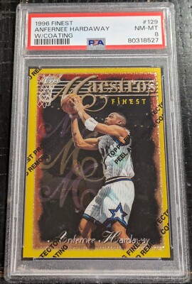 1996-97 Topps FINEST Anfernee Hardaway MAESTROS RARE w/ COATING 