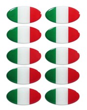 Bandiere Italia - Set adesivi 3D decorazione gel sticker per auto moto: set d...