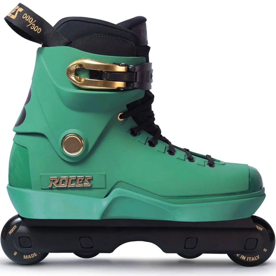 Roces M12 LO Plus Herren-Inliner Aggressive Inline-Skates Stunt Cypress Grün NEU