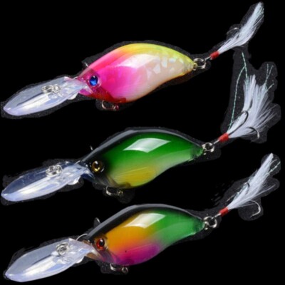 3PCS Crankbait Fishing Lure Wobblers 18g Baits Floating Artificial Trout Minnow