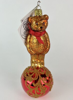 Heartfully Yours By Christopher Radko TOYS DELIGHT Bear Christmas Ltd Ed 65/180