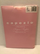 Capezio Childrens Super Tights Nylon Lycra 20C Pink Girls Large Dance Skate Gym