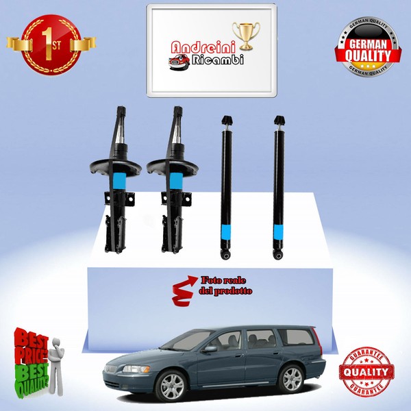 Set 4 StoßDäMpfer Vorderseite + Heck Volvo V70 2.4 125KW 170CV Von 2002-> A117-image