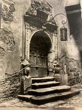 Antique Postcard Rathaus Town Hall of Rothenburg ob der Tauber Germany Vintage 