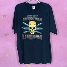 Harley Davidson Motorcycle Double Sided Heaven Hell Bike Week Graphic Tee XLarge