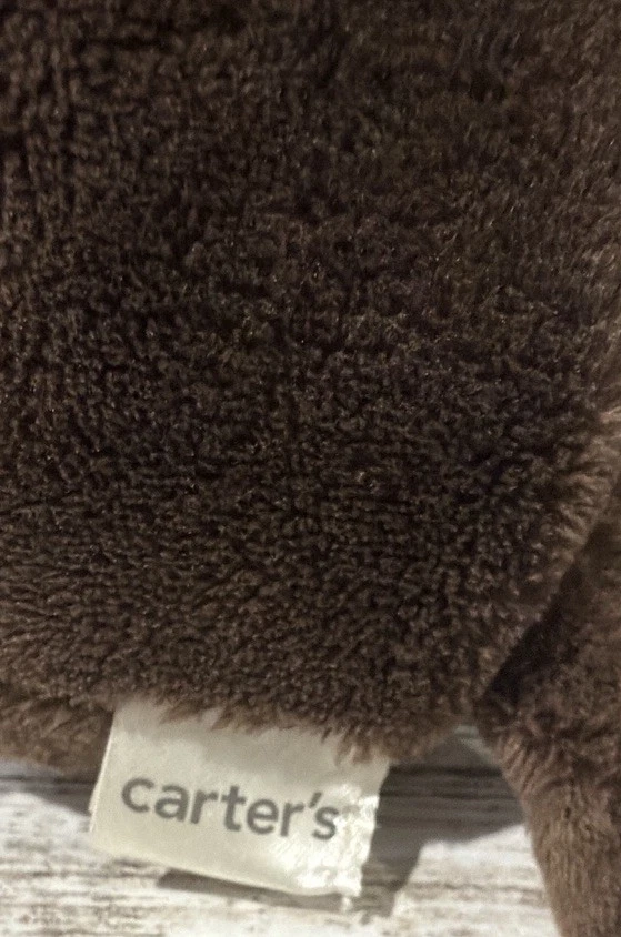 Carter's Brown Tan Monkey Plush Stuffed Animal Orange Bow 8" 2009 Bean Bag 11590 - Image 4 of 4